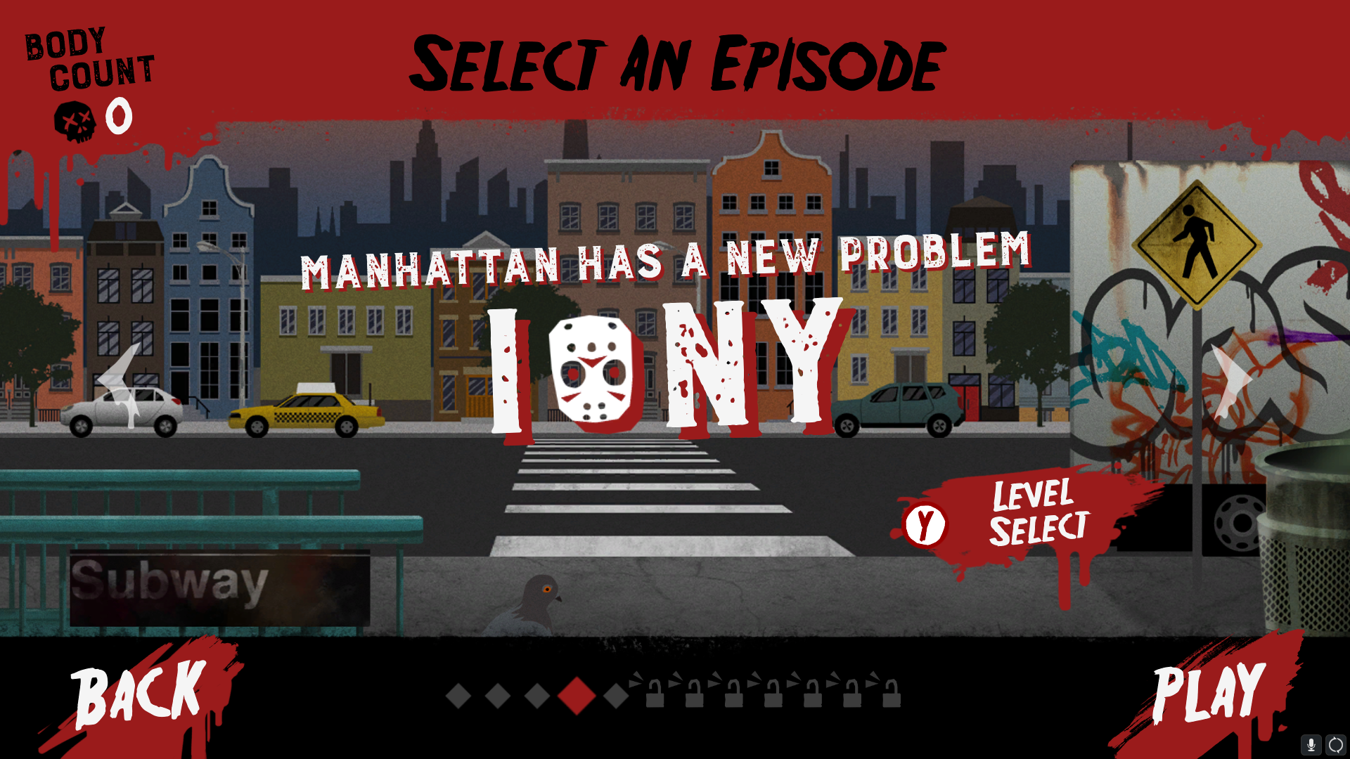 New York level selection